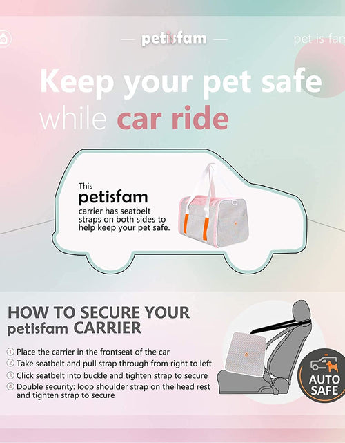 Load image into Gallery viewer, Soft Cute Travel Pet Carrier Bag for Medium Cats, Kitty and Puppy, Fantasy Pink, M
