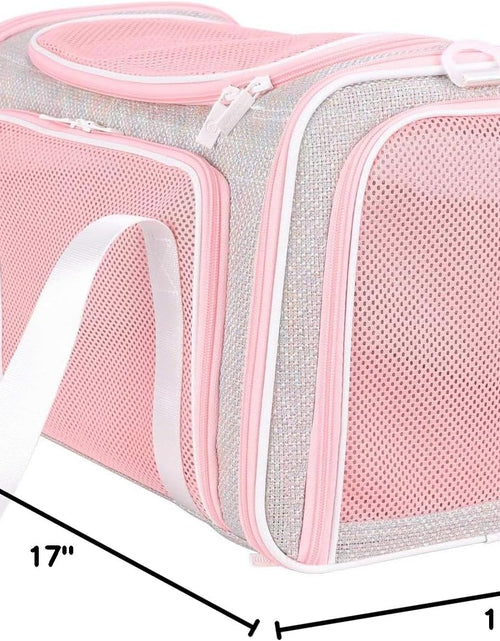 Load image into Gallery viewer, Soft Cute Travel Pet Carrier Bag for Medium Cats, Kitty and Puppy, Fantasy Pink, M
