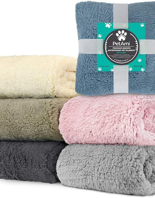 Load image into Gallery viewer, Fluffy Waterproof Dog Blanket Fleece | Soft Warm Pet Fleece Throw for Large Dogs and Cats | Fuzzy Plush Sherpa Throw Furniture Protector Sofa Couch Bed
