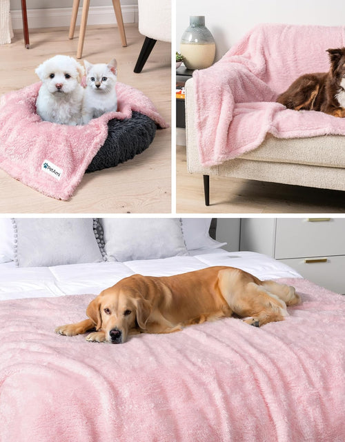 Load image into Gallery viewer, Fluffy Waterproof Dog Blanket Fleece | Soft Warm Pet Fleece Throw for Large Dogs and Cats | Fuzzy Plush Sherpa Throw Furniture Protector Sofa Couch Bed
