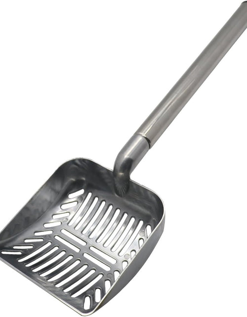 Load image into Gallery viewer, Cat Litter Scooper Metal Cat Litter Scoop Long Handle Cat Scoop Aluminum Litter Box Scooper Kitty Litter Scoop Non-Stick Stronger Large Cat Litter Sifter Scoop Manages Big Clumps of Multi-Cat Families

