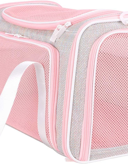 Load image into Gallery viewer, Soft Cute Travel Pet Carrier Bag for Medium Cats, Kitty and Puppy, Fantasy Pink, M
