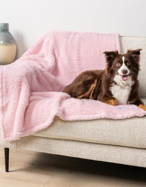 Load image into Gallery viewer, Fluffy Waterproof Dog Blanket Fleece | Soft Warm Pet Fleece Throw for Large Dogs and Cats | Fuzzy Plush Sherpa Throw Furniture Protector Sofa Couch Bed
