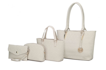 Bolso Tote Para Mujer by Mia K. Marimar Con Bolsa Y Muñequera, Conjunto De 4 Piezas - Marrón Chocolate