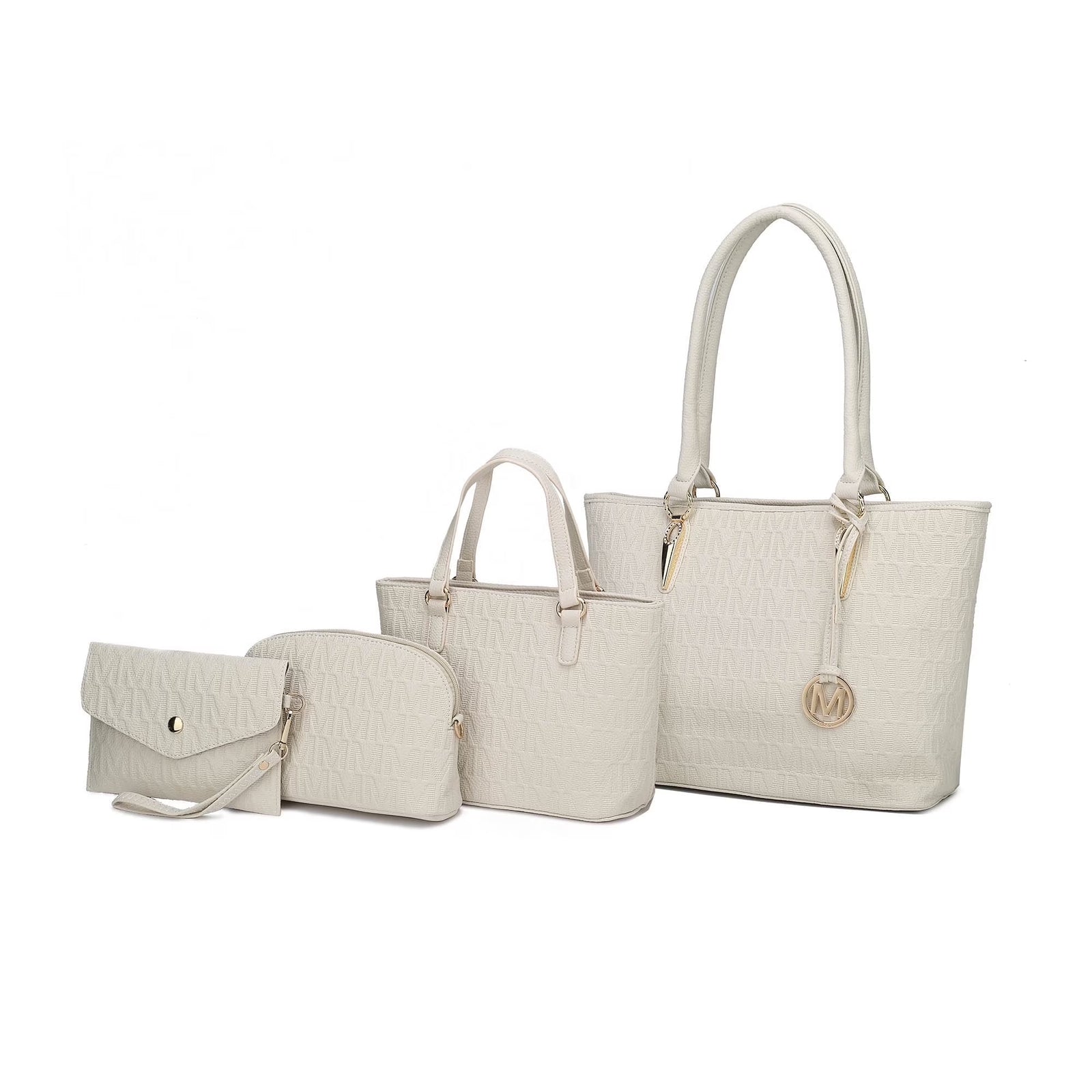 Bolso Tote Para Mujer by Mia K. Marimar Con Bolsa Y Muñequera, Conjunto De 4 Piezas - Marrón Chocolate