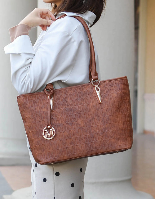 Load image into Gallery viewer, Bolsos Tote De Mujer Veganos De Cuero M, MU Burdeos, 4 Unidades
