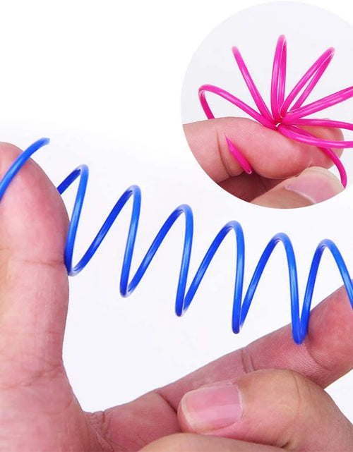 Load image into Gallery viewer, 40 Pack Cat Spiral Spring, Cat Toys Spring for Indoor Cats, Durable Plastic Coils Colorful Cat Kitten Spring Toy Creative Toy for Swatting, Biting, Hunting
