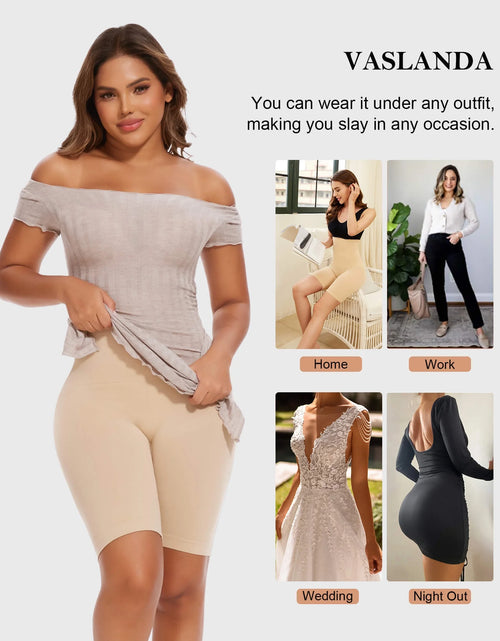 Load image into Gallery viewer, 2 Packs Shorts De Faja Con Control De Abdomen Moldeador Corporal Para Mujer De Cintura Alta Adelgazante De Muslos
