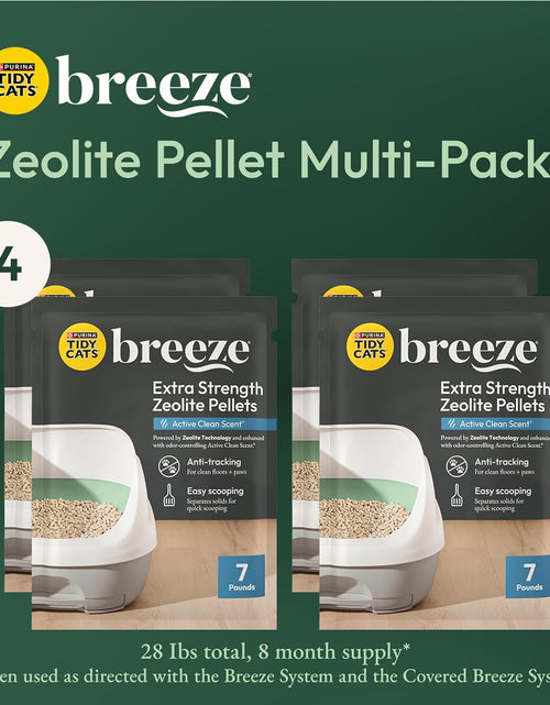 Load image into Gallery viewer, Purina  Scented Litter Pellets, Breeze Enhanced Refill Litter Pellets in Recyclable Box - (4) 7 Lb. Bags
