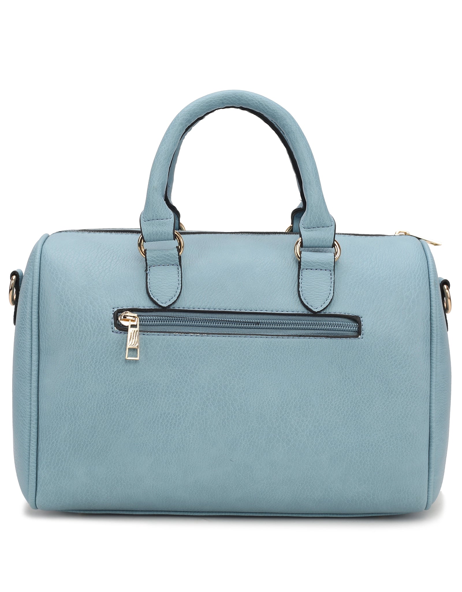 Lara Vegan Leather Women'S Satchel Bag, Elegant Designer Handbag & Wristlet Wallet 2 Pcs - Yellow