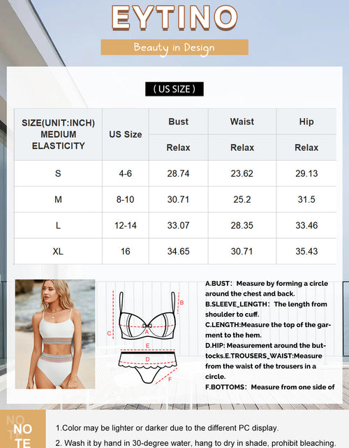 Load image into Gallery viewer, Bikinis for Women High Waisted Bathing Suits for Women Tummy Control Swimsuits Adjustable Shell Strap Bikini Set 2025 Summer Swimwear Navy Blue M
