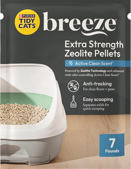 Load image into Gallery viewer, Purina  Scented Litter Pellets, Breeze Enhanced Refill Litter Pellets in Recyclable Box - (4) 7 Lb. Bags
